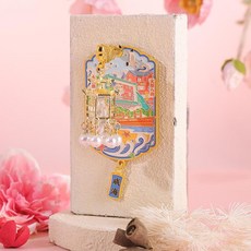 中國城市 國風宮燈金屬冰箱貼, 威海發光燈籠款