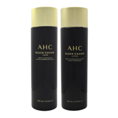 기초 세트 블랙캐비어 로션 토너 2종 AHC, 140ml, 2개
