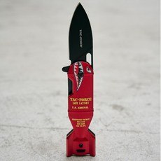 TAC-FORCE 鯊魚炸彈造型小刀 TF-NA1039RD 紅色, 1個