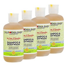캘리포니아베이비 샴푸 앤 바디워시 올인원클렌저 티트리 & 라벤더, 251ml, 4개