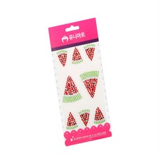 구니스토어 비즈스티커 수박 탑꾸재료 보석스티커 만들기재료