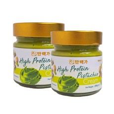 단백가 고단백 피스타치오 크림, 200g, 2개