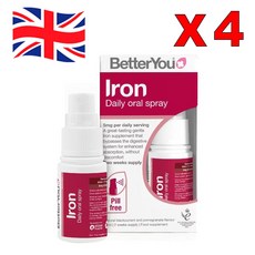 15ml 4개 베러유 비타민 철분 스프레이 BetterYou