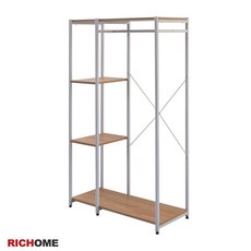 RICHOME 桑妮大衣櫥架, 白橡木色
