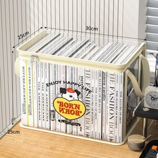 玩具雜物書本收納袋整理箱家用大號課本收納箱宿舍防塵盒跨境批發, 1個, 帽子小狗米色【無支撐杆】
