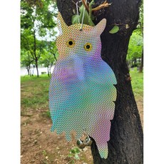 홀로그램 조류퇴치 야생동물퇴치 비둘기 까마귀 새몰이 과수원 감시하는 부엉이, 2개