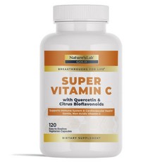 Nature's Lab 黃金超級維生素C素食膠囊, 1個, 120顆