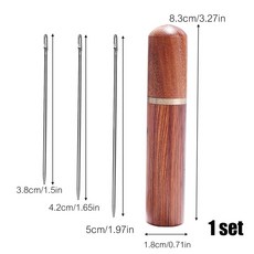 金礪 不鏽鋼自穿針 盲縫針組, 1套