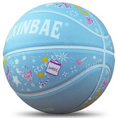 3號4號5號7號兒童籃球 耐磨軟皮 幼兒園中小學生訓練比賽花式藍球, 1個, 氣筒+2球針+網兜+球包,5號籃球純真歲月藍