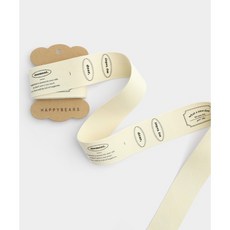 퀼트스타 dear my today 면라벨테이프 38mm, 1개, 아이보리