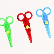 어린이용품 초등학생 유아 안전가위 3종 세트 학용품 쓱템, 1개