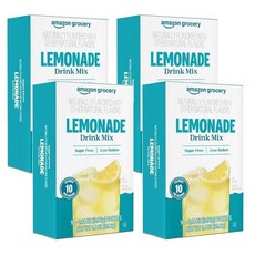Amazon Grocery 아마존 그로서리 레모네이드 드링크 믹스 3.96g, 4개
