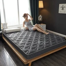 다다미 UVR 천연 라텍스 매트리스 슬로우 리바운드 메모리 폼 충전 두꺼운 다다미 홈 호텔 더블 풀 사이즈