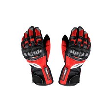 오토바이 바이크 장갑 스마트터치 라이딩 배달 기모 전술 장갑, 레드