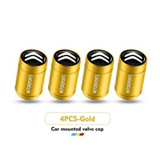 자동차 휠 타이어 밸브 캡 에어 스템 커버 베를링고 점퍼 셀리세 자사라 피카소 에어크로스용, 5. gold-4PCS, 1개
