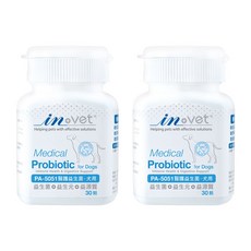 in-vet 醫護益生菌 犬用 30顆, 2個, 維護免疫皮膚腸胃保健