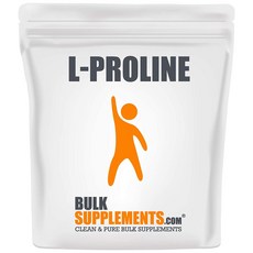 BULKSUPPLEMENTS.COM L 프롤린 1000mg 파우더 250g, 기본, 1개