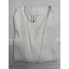FUSHISHAN 成人華夫格浴袍, 1個, 白色（L)