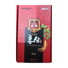 woongjin 紅蔘飲 Gold 韓國六年根紅蔘精華 無添加糖 滋補強身, 1個, 70ml