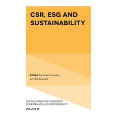 (영문도서)Csr Esg and Sustainability Hardcover, English, 9781805927709