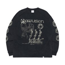 [노매뉴얼] S.I LONG SLEEVE TEE - WASHED BLACK