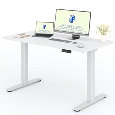 FlexiSpot 듀얼모터 모션데스크 EJ2 전동 높낮이조절책상 컴퓨터책상 A/S 5년 높이700-1190mm 내하중100KG, 화이트
