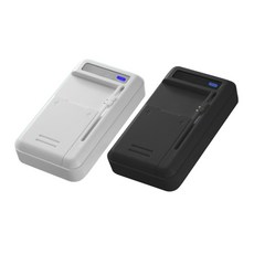 주닉스 카메라 배터리 멀티 만능 충전기 휴대용 여행용, 만능충전기(블랙), 1개