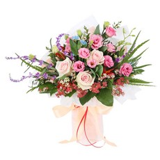 (오늘도착) 99플라워 예쁜 꽃다발 "복숭아빛 설렘" ST-C646 - 졸업 프로포즈 발표회 입학 당일꽃배달 전국당일배송 생화, 1개