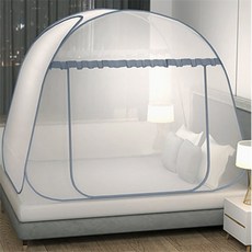 더캔피 미세촘촘 원터치 모기장 120x200cm 그레이 아기모기장