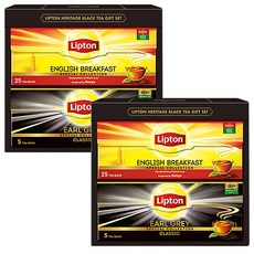 Lipton 立頓 紅茶茶包禮盒 2入, 英式早餐茶+伯爵紅茶, 1組