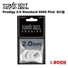 ERNIE BALL Prodigy 2.0 Standard 9202 Pick 彈片 6片裝【i.ROCK 愛樂客】, 1個