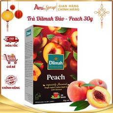 딜마 복숭아차 티 Dilmah Peach Tea Tra DILMAH dao, 3개, 20개입, 1.5g