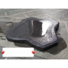 구이판 화산석 고기불판 스테이크 바베큐 돌판 대형 야외, 30 x 30 불규칙, 1개, 1cm