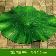 연잎 꽃모형 조경 연꽃 연못 불교 조화, 연잎 60cm 1장