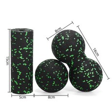 고경도 폼 롤러 EPP 근육 마사지 볼 근막 이완 훈련용, 8cm 둥근볼 + 8cm 땅콩볼 + 미니 D, 기본 모델명/품번