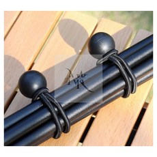 볼타입 스트레치코드 방울걸이 캠핑끈 텐트줄 캠핑로프, 검정