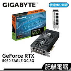 GIGABYTE GeForce RTX 5060 EAGLE OC 8G 顯示卡, 1個