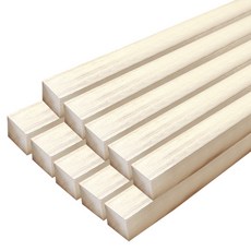 아이베란다 미송 각재 각목 쫄대 합판 몰딩 집성 목재 18x18x800mm, 10개