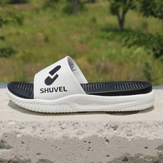 Schebel 輕盈蓬鬆雙氣墊男士全跟辦公拖鞋 Culture, 260, 白色的