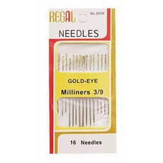 金尾手縫針 16入 綜合針 手工刺繡針 十字繡針 碳鋼手縫針, 1個