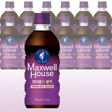 맥스웰하우스 마스터 헤이즐넛 블랙, 500ml, 12개