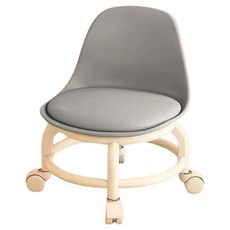 콤튼 무릎 지킴이 이동식 바퀴 낮은 작업 의자, 그레이, 1개