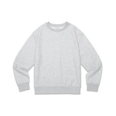 언탭트 스튜디오 UNTAPPED STUDIO 베이직핏 소프트테리 스웨트셔츠 맨투맨 티셔츠 그레이