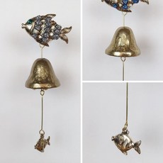 출입 현관 물방울물고기1 황동 블랙 풍경 문종 도어벨 19529ea 1(EA)