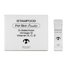 스탬푸드-펫 스킨 파우더(반려동물 피부영양제), 1개, 피부/피모, 30회분