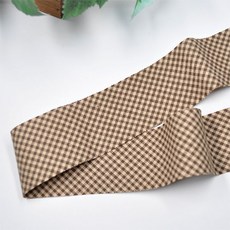체크 바이어스 BS-011 잔체크 (150cm), 브라운, 1개