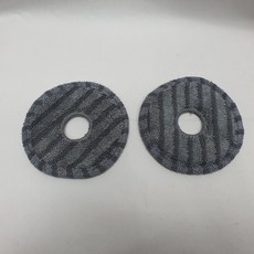 (정품) 캐치웰무선청소기 C10 프러스 부품 타공 극세사패드 회색 150mm 2장 KIM120417, 1개