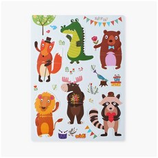 아리아띠 착착 동물 자석퍼즐, 1개, 12피스