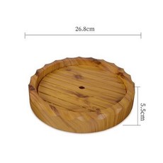 仿木紋 圓形 料理盤 壽司盤 密胺盤, 小號/帶隔水層, 1個