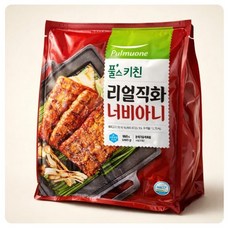 풀무원 부드러운식감 리얼직화너비아니 한끼반찬 간편반찬 떡갈비, 1개, 950g